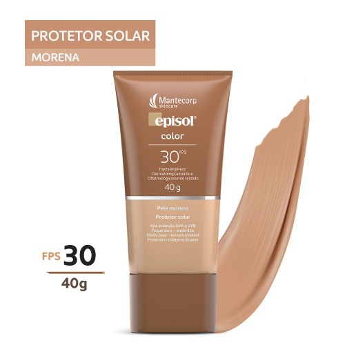 Protetor Solar Episol Color Pele Morena Fps30 40g