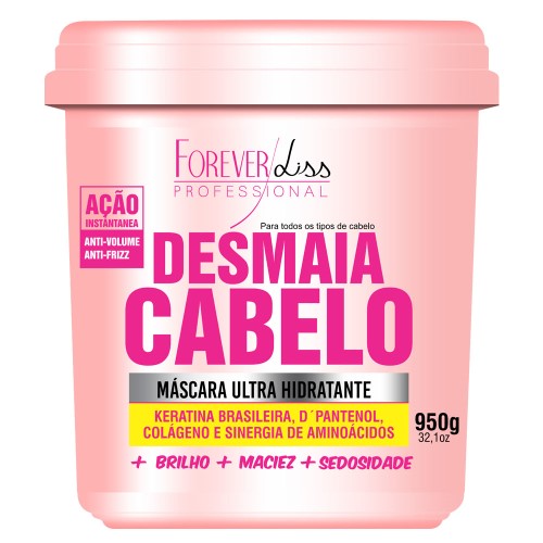 Combo com 3 Máscara Desmaia Cabelo Forever Liss