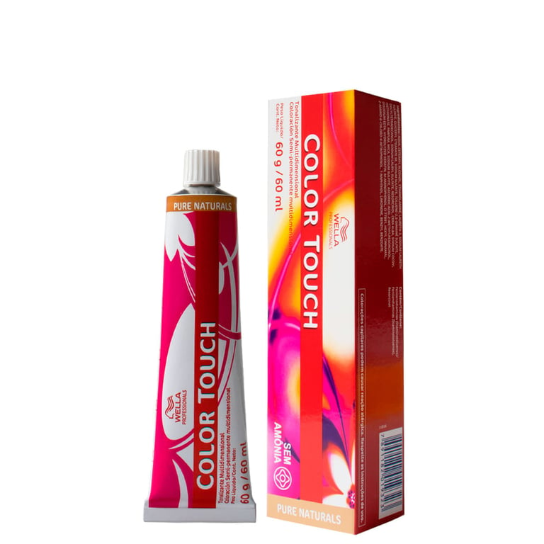 Tonalizante Wella Professionals Color Touch Pure Naturals 9/75 Louro Claríssimo Marrom Cajú 60 g