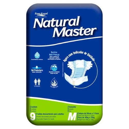 Fralda Natural Master M 8 Un.