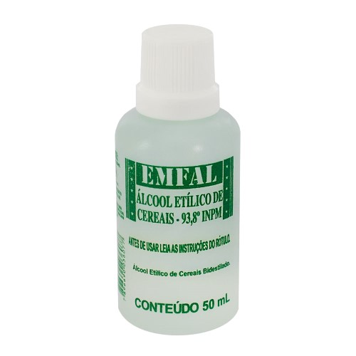 Alcool Etilíco de Cereais Emfal com 50ml