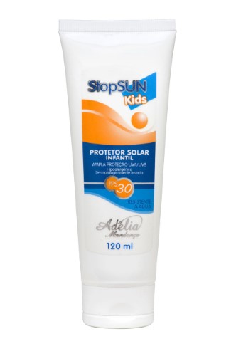 Stop Sun Kids FPS 30 120ml - Protetor Solar Infantil Resistente à Água FPS 30