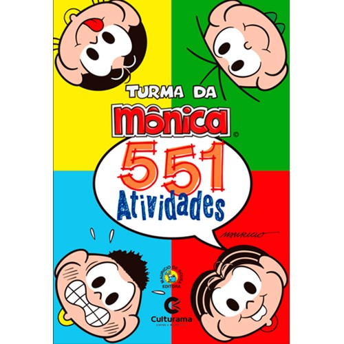 Livro Infantil 551 Atividades Turma Da Mônica Culturama