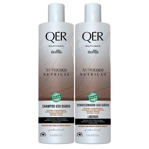 Griffus QÉR Beauty Cosmetics Nutricoco kit - Shampoo + Condicionador