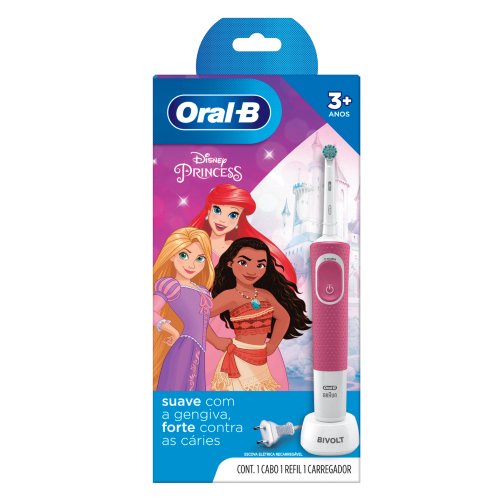 Escova Dental Elétrica Oral B D100 Vitality Kids Princess