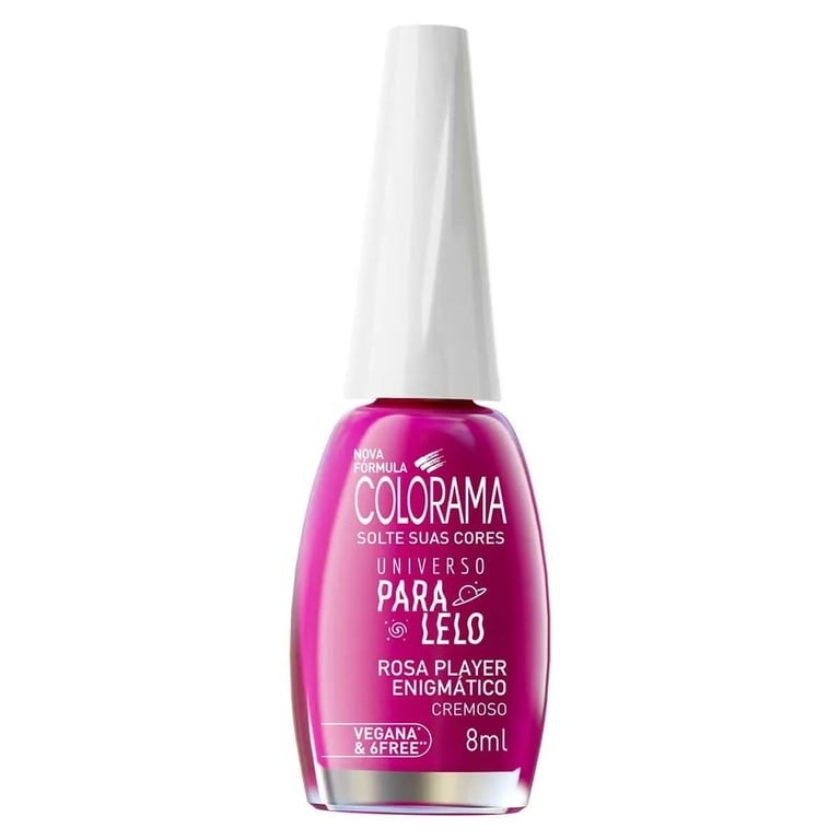 Esmalte Colorama Cremoso Universo Paralelo Rosa Player Enigmático 8ml