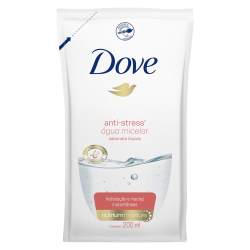 Sabonete Liquido Dove Micelar Anti Stress Refil 200ml