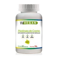 Picolinato de Cromo - Wvegan - 60 Cápsulas de 400mg