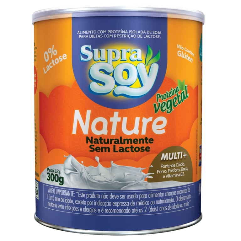 SupraSoy Nature Naturalmente Sem Lactose - 300g