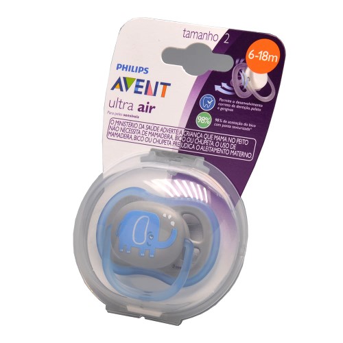 Chupeta Avent Ultra Air 6-18 Meses Elefante 1 Unidade