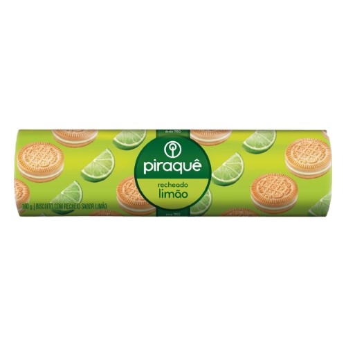 Biscoito Piraque Sandwich Limão 200G - Piraque