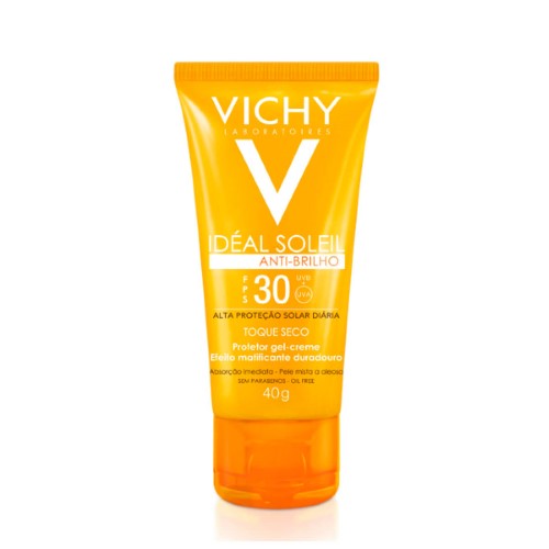 Protetor Solar Facial Idéal Soleil Anti-brilho Toque Seco Fps30 Vichy 40g