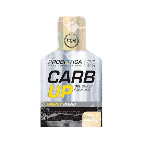 Suplemento Energético Carb Up Gel Super Fórmula Probiotica Sabor Baunilha Sachê 30g