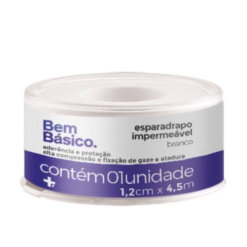 Esparadrapo Bem Basico Imperme Bran 1,2Cmx4,5M