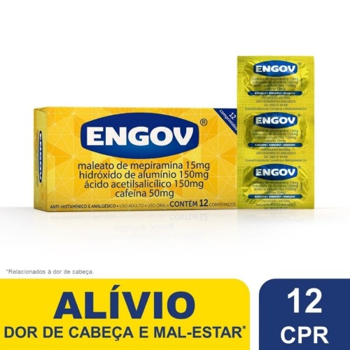 Engov com 12 comprimidos