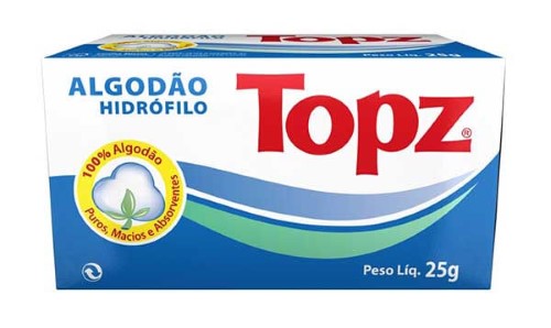 Algodão Topz Caixa 25g