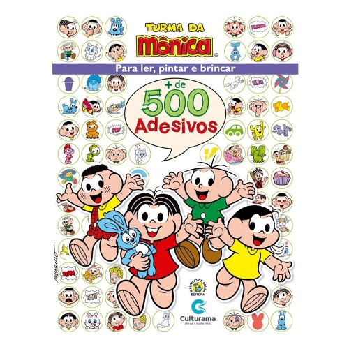 Livro 500 Adesivos Turma Da Monica Culturama