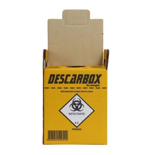 Descartex Coletor de Material Perfurante e Cortante Descarbox 3L