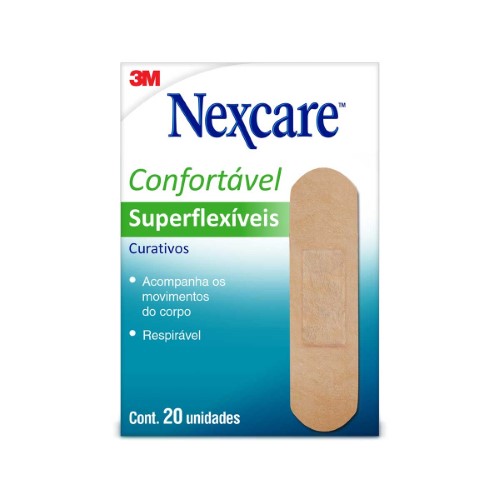 Curativo 3M Nexcare Superflexíveis com 20 unidades