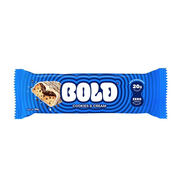 Barra de Proteína Bold Cookies & Cream 60g