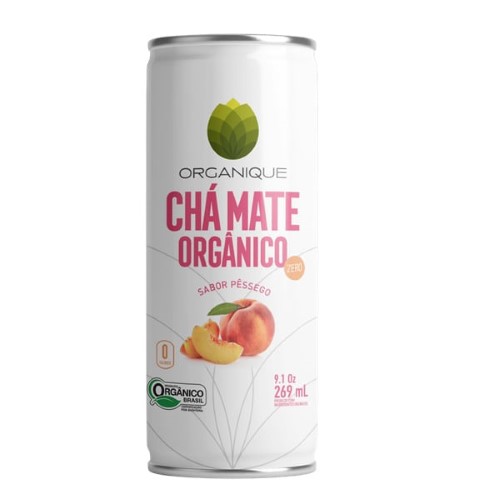 Chá Mate Organique Sabor Pêssego 269Ml