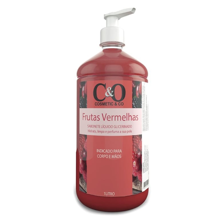 Sabonete Liquido Glicerinado C&O Frutas Vermelhas 1l