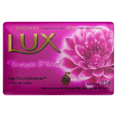 Lux Sabonete Barra Tentação Floral 85g