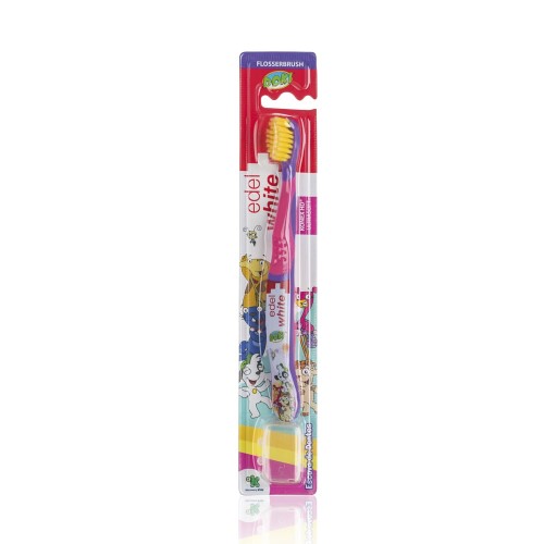 Escova Dental Flosserbrush Kids Doki Edel-white