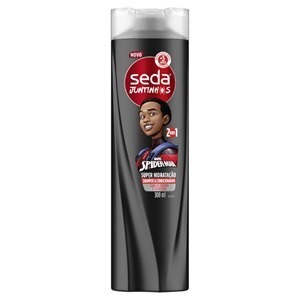 Shampoo & Condicionador Infantil 2 em 1 Seda Juntinhos Spider-Man Super Hidratação Frasco 300ml