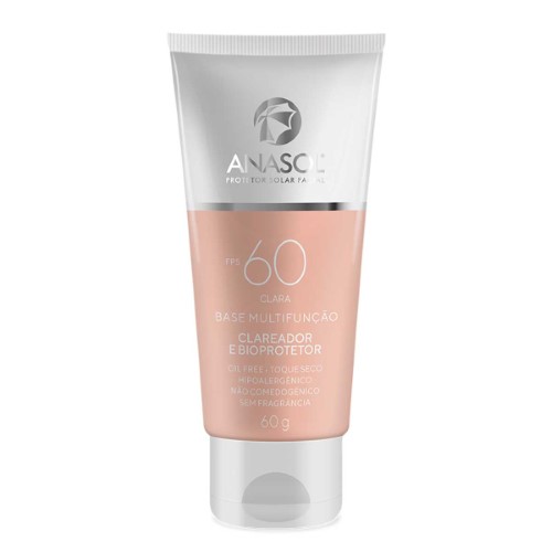 Protetor Solar Base Facial Anasol Multifunção Clara FPS 60 com 60g