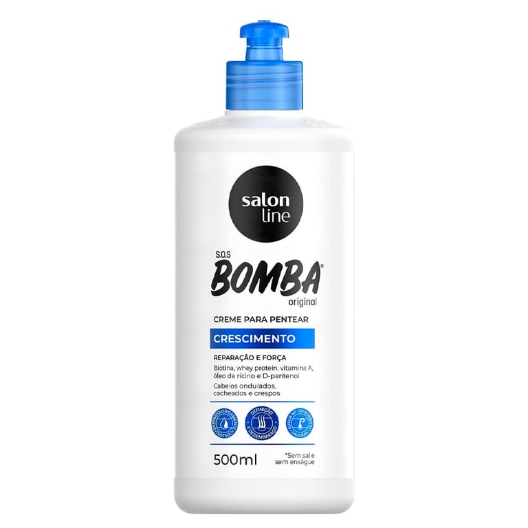 Creme para Pentear Salon Line SOS Bomba Original 500ml