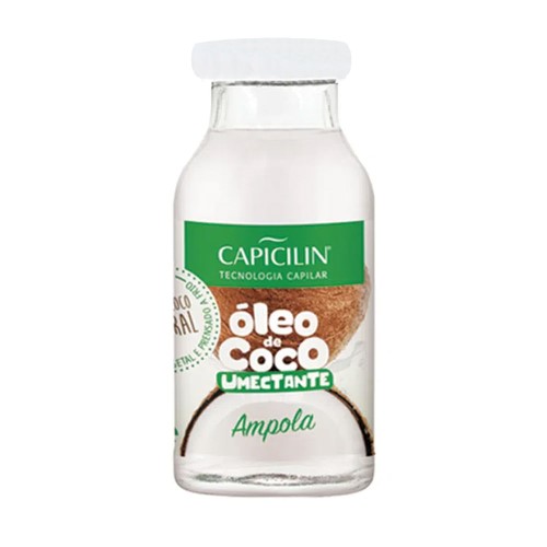 Ampola de Tratamento Capicilin Óleo de Coco Umectante 13ml