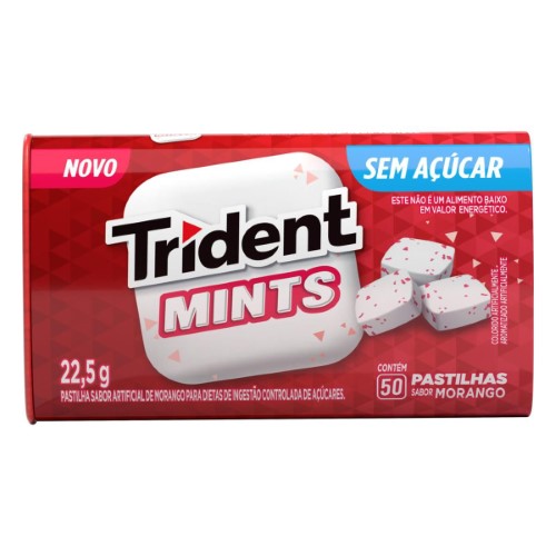 Pastilha Trident Mints Morango 22,5g