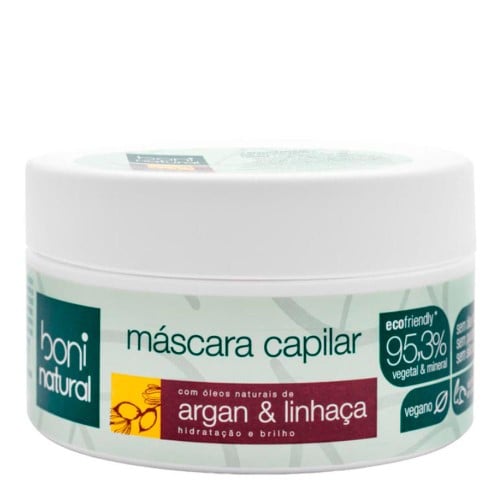 Boni Natural Argan e Linhaça - Máscara Capilar