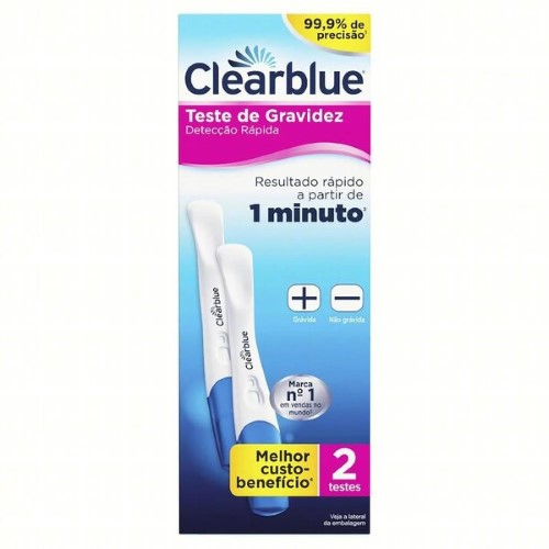 Teste De Gravidez Clearblue Plus 2 Unidades