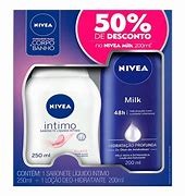 Sabonete Líquido Íntimo Nivea Suave 250ml com 50% Desconto na Loção Hidratante Nivea Milk 200ml