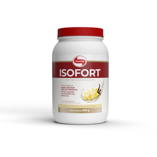 Whey Protein Vitafor Isofort Baunilha 900g