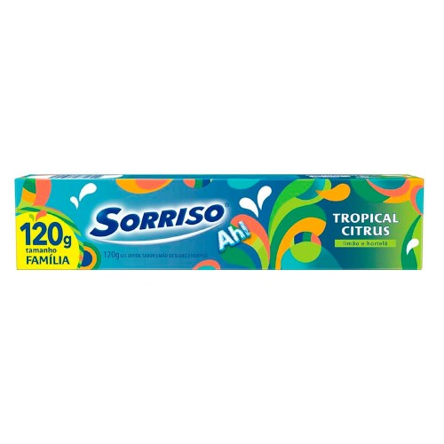 Creme Dental Sorriso Tropical Citrus 120g