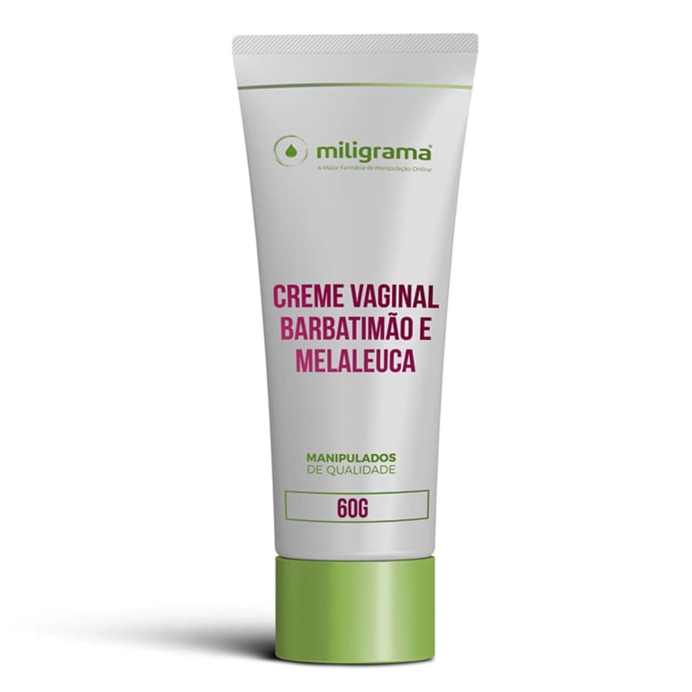 Creme Vaginal Barbatimão E Melaleuca Miligrama Com 60g