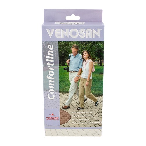 Meia Calça Venosan Confortline 20-30 mmHg M (Tamanho Médio) Curto, Cor Bege, Ponteira Aberta