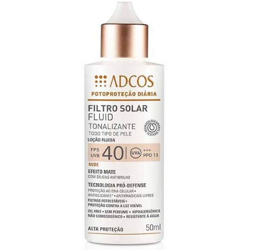 Fluid tonalizante Adcos Fps 40 50ml Nude