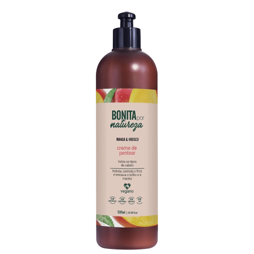 Creme De Pentear Bonita Por Natureza Manga E Hibisco 500ml