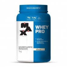 Suplemento Alimentar Protéico em Pó Whey Pro Max Titanium Sabor Baunilha 1kg