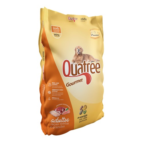 Ração para Cães Quatree Gourmet Adultos Raças Médias e Grandes 3kg