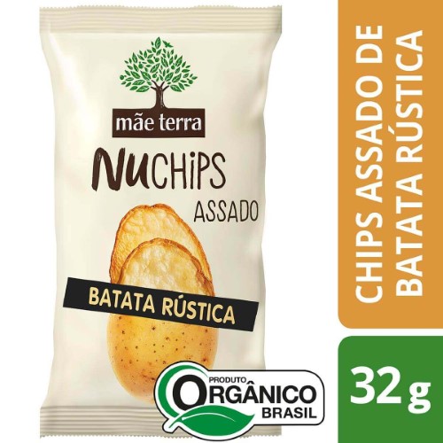 Chips Assado Mãe Terra Nu Chips Batata Rustica 32g