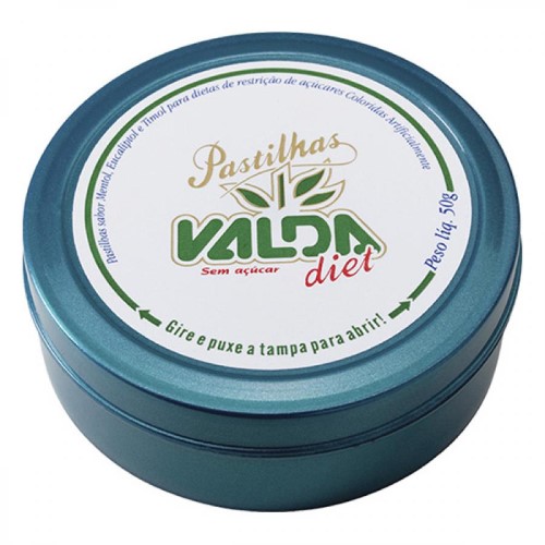 Pastilhas Valda Diet 50G