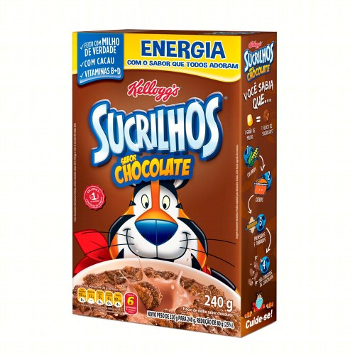 Sucrilhos Kellogg Cereal Sabor Chocolate 240g