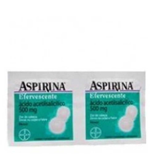 Aspirina efervescente 500mg com 2 comprimidos