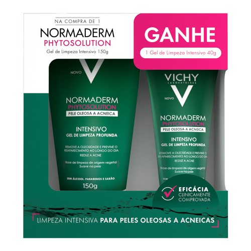 Normaderm Phytosolution Vichy Gel Intensivo 150g e Ganhe Gel Limpeza Intensiva 40g