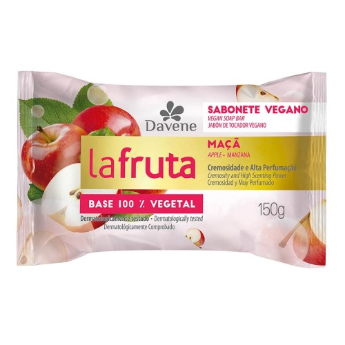 Sabonete Em Barra Vegetal Davene La Fruta Maçã 150g